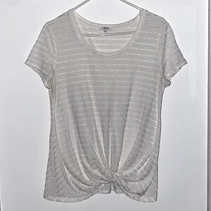 White Candie’s Short Sleeve Shirt - Size L